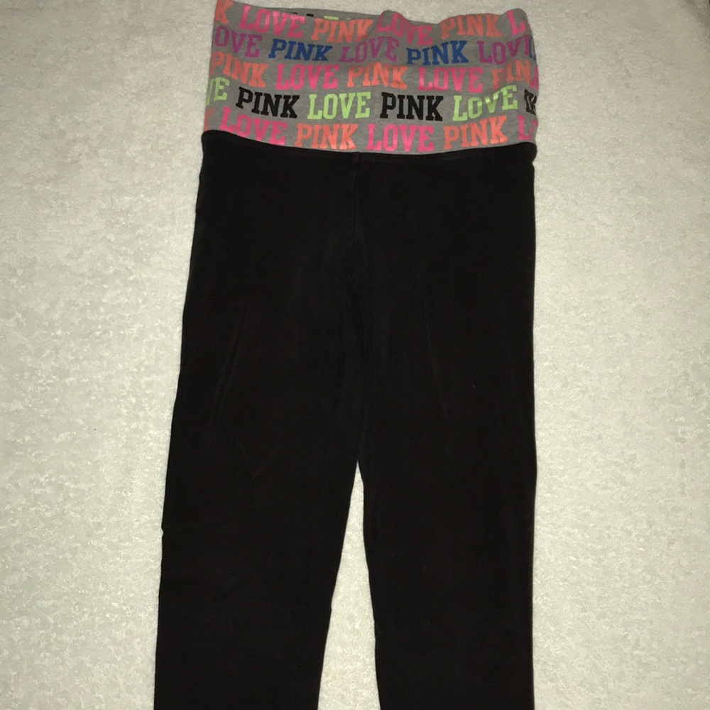 Pink girls capri leggings